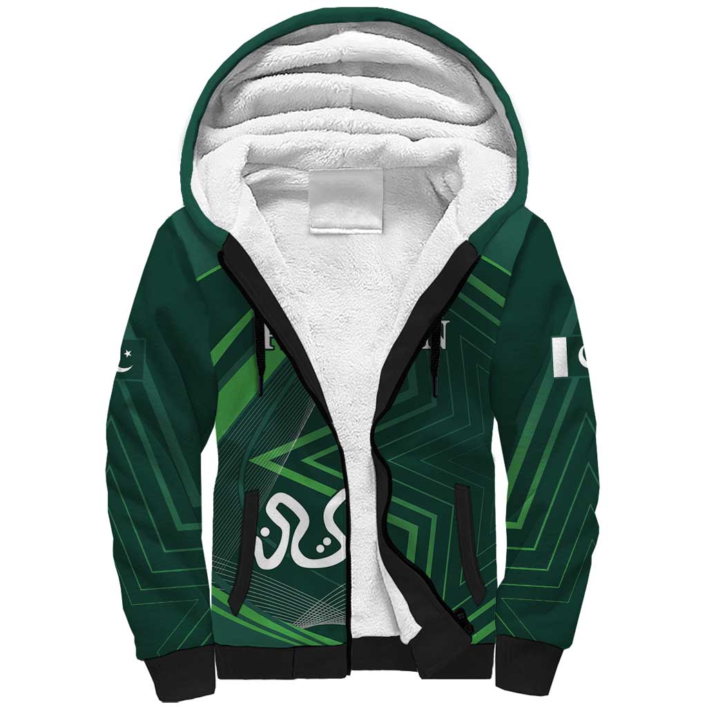 Custom Pakistan Cricket Sherpa Hoodie Go Shaheens Sporty Version