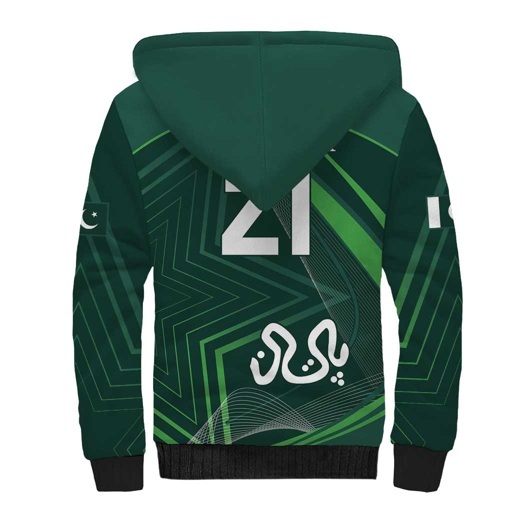 Custom Pakistan Cricket Sherpa Hoodie Go Shaheens Sporty Version