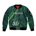 Custom Pakistan Cricket Sleeve Zip Bomber Jacket Go Shaheens Sporty Version