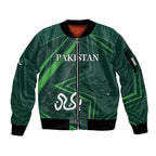 Custom Pakistan Cricket Sleeve Zip Bomber Jacket Go Shaheens Sporty Version
