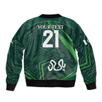 Custom Pakistan Cricket Sleeve Zip Bomber Jacket Go Shaheens Sporty Version