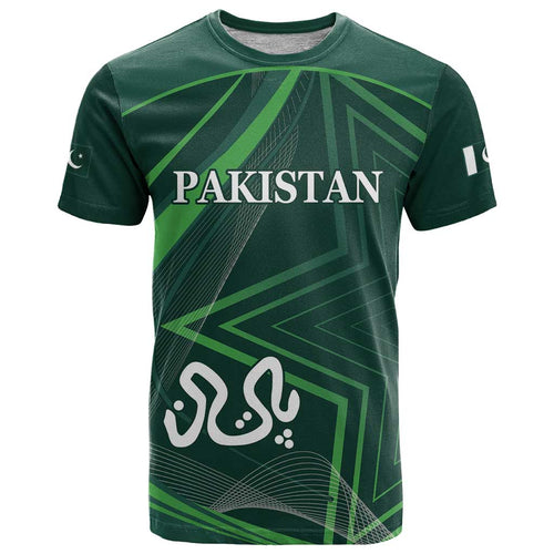 Custom Pakistan Cricket T Shirt Go Shaheens Sporty Version