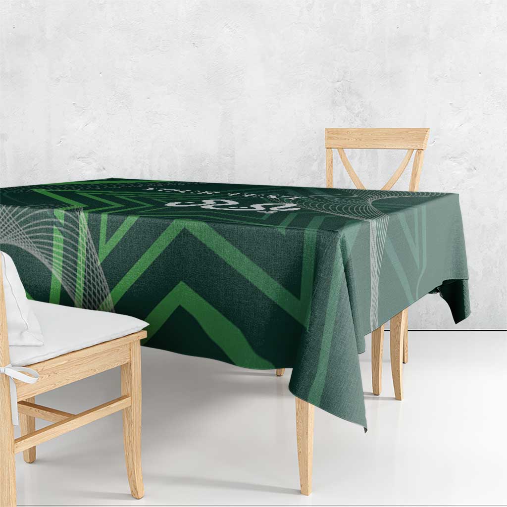 Custom Pakistan Cricket Tablecloth Go Shaheens Sporty Version