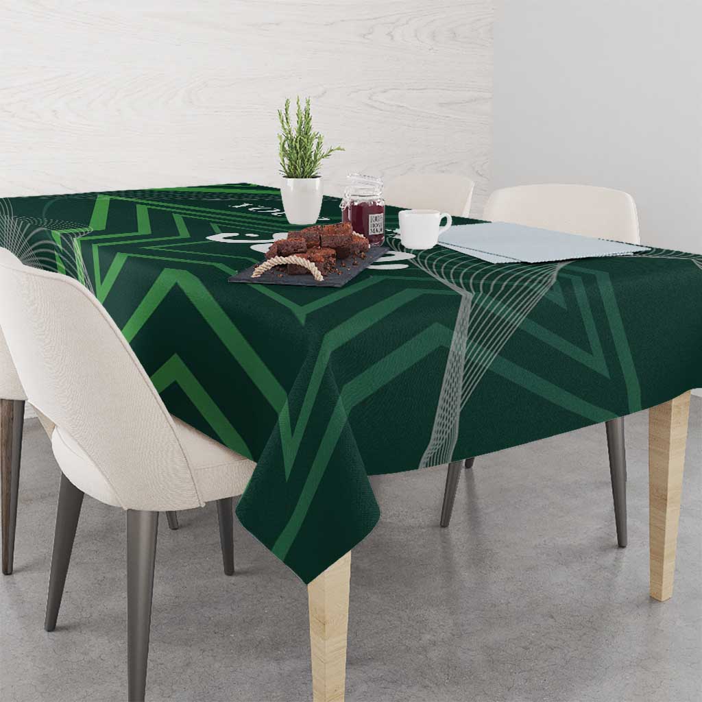 Custom Pakistan Cricket Tablecloth Go Shaheens Sporty Version