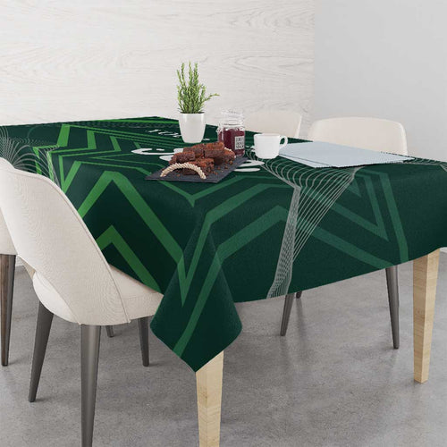 Custom Pakistan Cricket Tablecloth Go Shaheens Sporty Version
