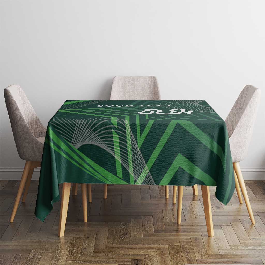 Custom Pakistan Cricket Tablecloth Go Shaheens Sporty Version