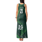 Custom Pakistan Cricket Tank Maxi Dress Go Shaheens Sporty Version