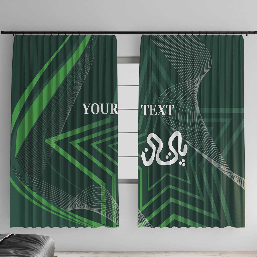 Custom Pakistan Cricket Window Curtain Go Shaheens Sporty Version