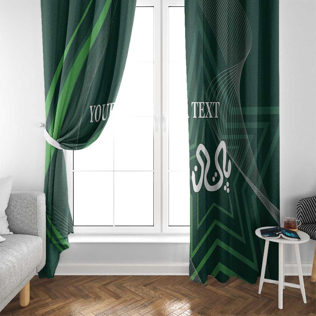 Custom Pakistan Cricket Window Curtain Go Shaheens Sporty Version