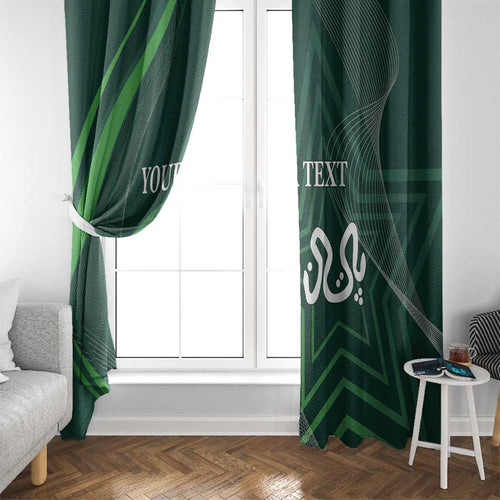 Custom Pakistan Cricket Window Curtain Go Shaheens Sporty Version