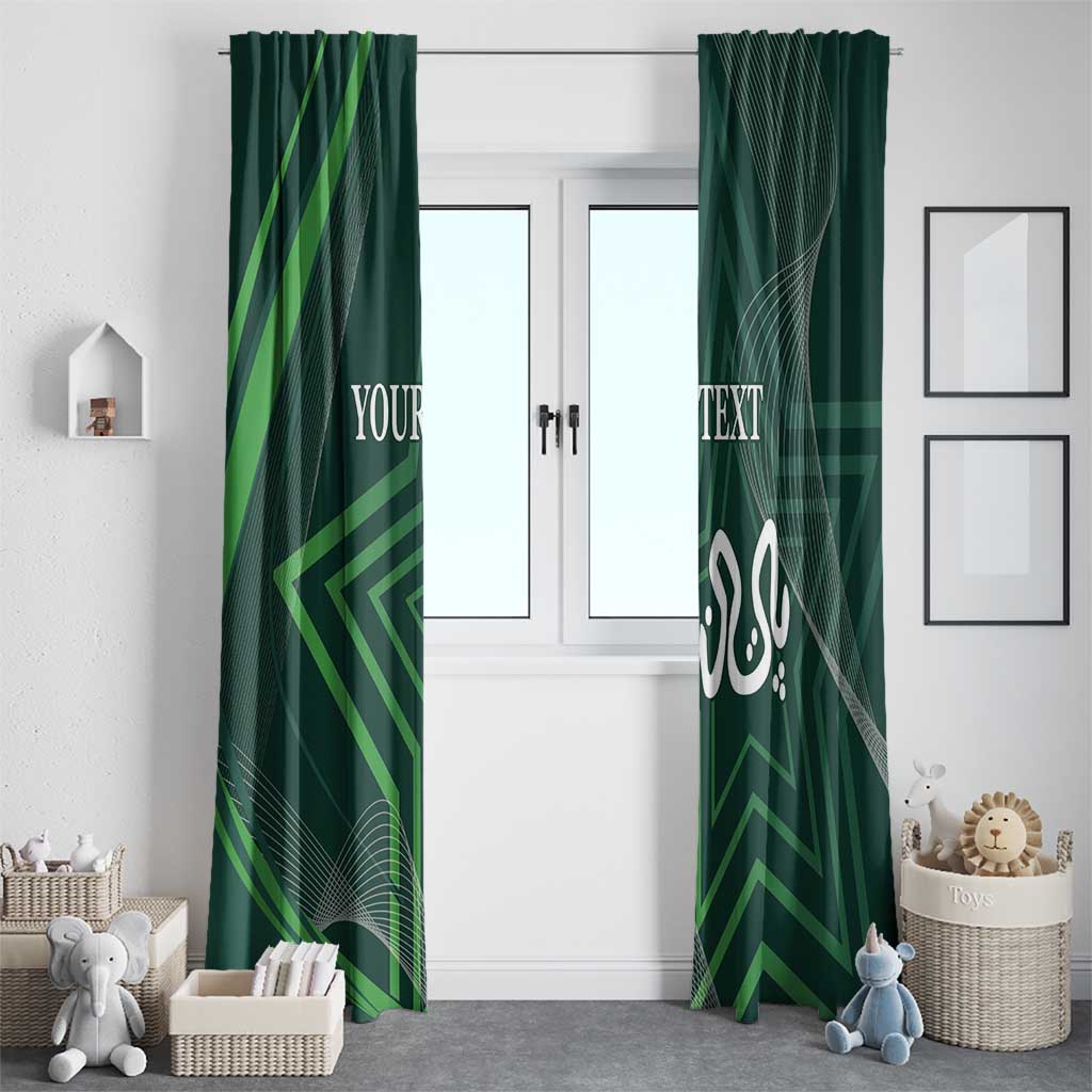 Custom Pakistan Cricket Window Curtain Go Shaheens Sporty Version