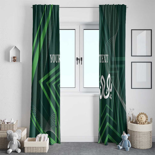Custom Pakistan Cricket Window Curtain Go Shaheens Sporty Version