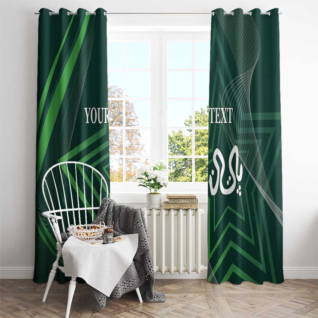 Custom Pakistan Cricket Window Curtain Go Shaheens Sporty Version