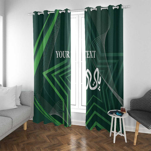 Custom Pakistan Cricket Window Curtain Go Shaheens Sporty Version