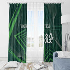 Custom Pakistan Cricket Window Curtain Go Shaheens Sporty Version
