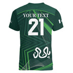 Custom Pakistan Cricket Women V-Neck T-Shirt Go Shaheens Sporty Version