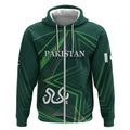 Custom Pakistan Cricket Zip Hoodie Go Shaheens Sporty Version
