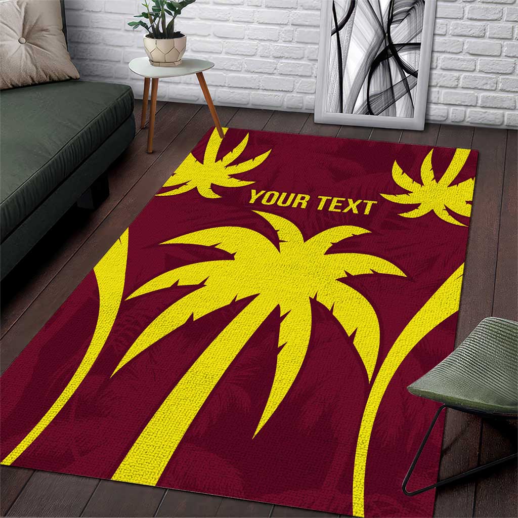 Custom West Indies Cricket Area Rug Go Windies Sporty Version
