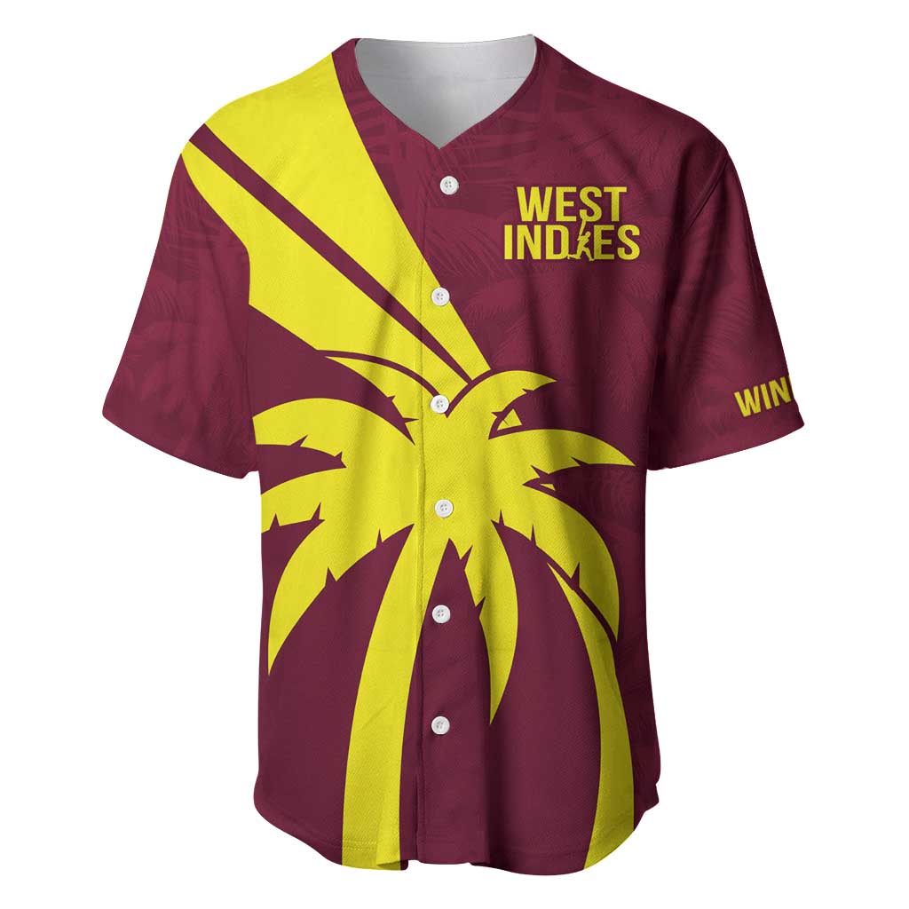 Custom West Indies Cricket Baseball Jersey Go Windies Sporty Version