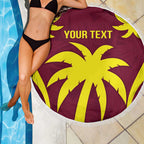 Custom West Indies Cricket Beach Blanket Go Windies Sporty Version