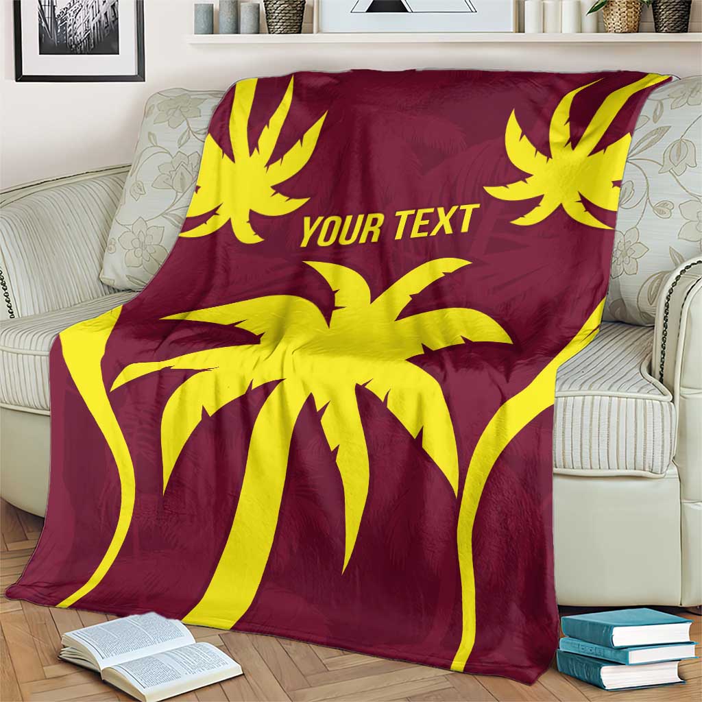 Custom West Indies Cricket Blanket Go Windies Sporty Version