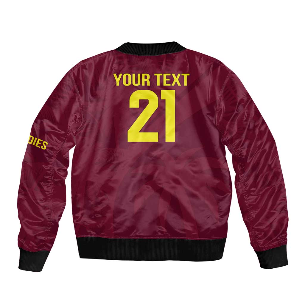 Custom West Indies Cricket Bomber Jacket Go Windies Sporty Version