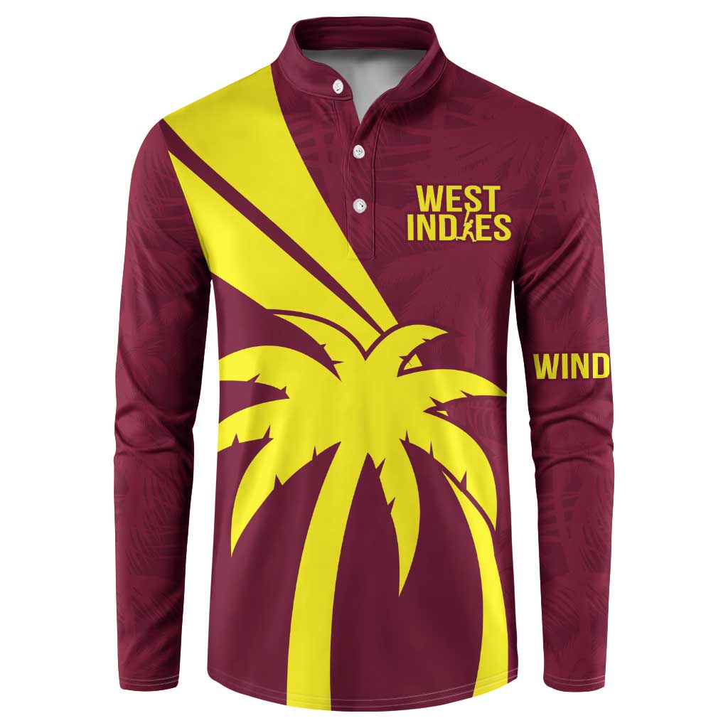 Custom West Indies Cricket Button Sweatshirt Go Windies Sporty Version