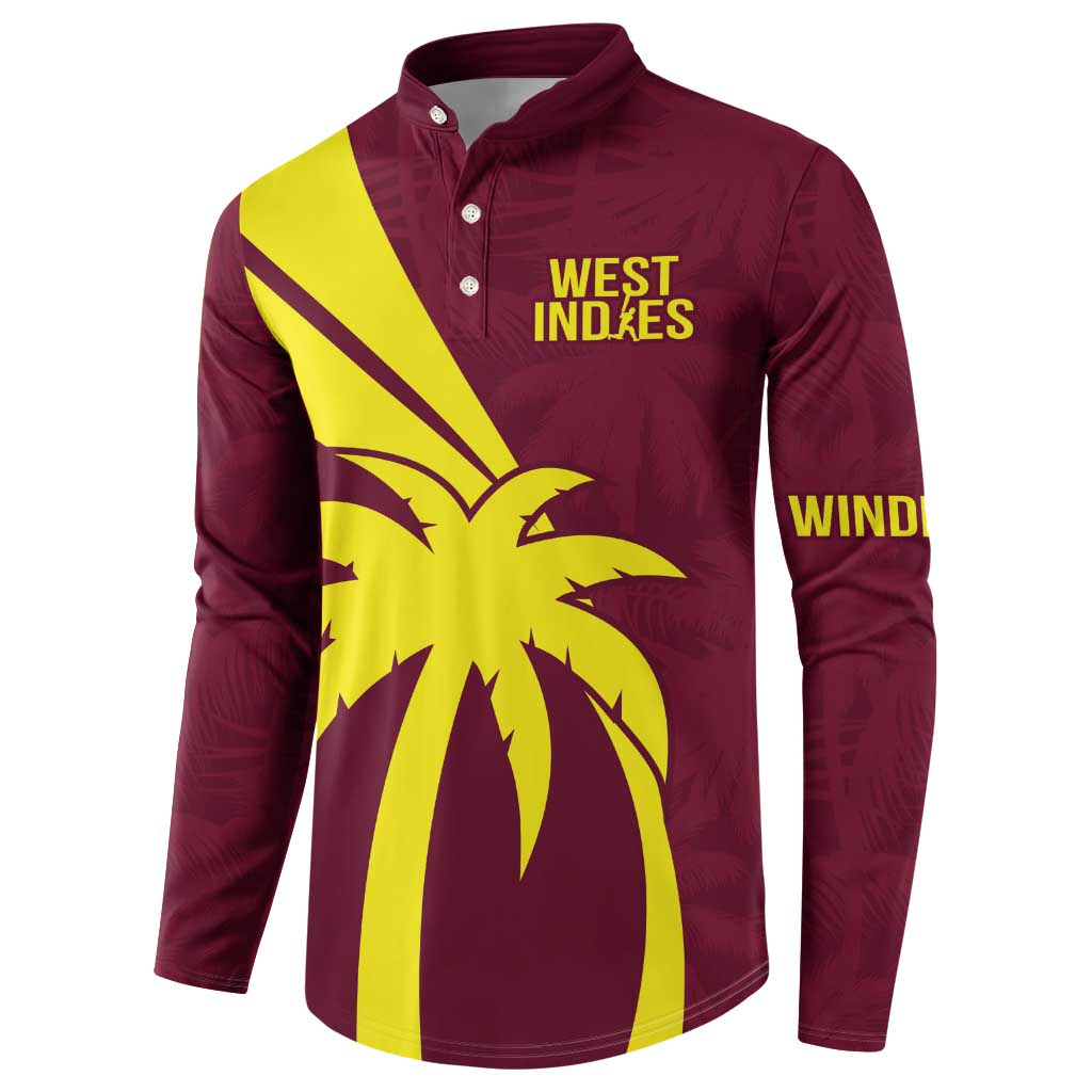 Custom West Indies Cricket Button Sweatshirt Go Windies Sporty Version