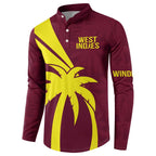 Custom West Indies Cricket Button Sweatshirt Go Windies Sporty Version