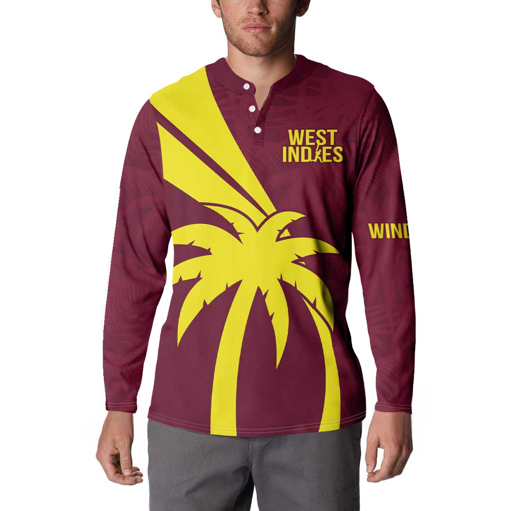 Custom West Indies Cricket Button Sweatshirt Go Windies Sporty Version