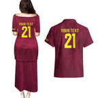Custom West Indies Cricket Couples Matching Puletasi and Hawaiian Shirt Go Windies Sporty Version