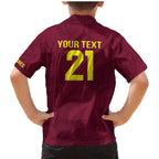 Custom West Indies Cricket Family Matching Mermaid Dress and Hawaiian Shirt Go Windies Sporty Version