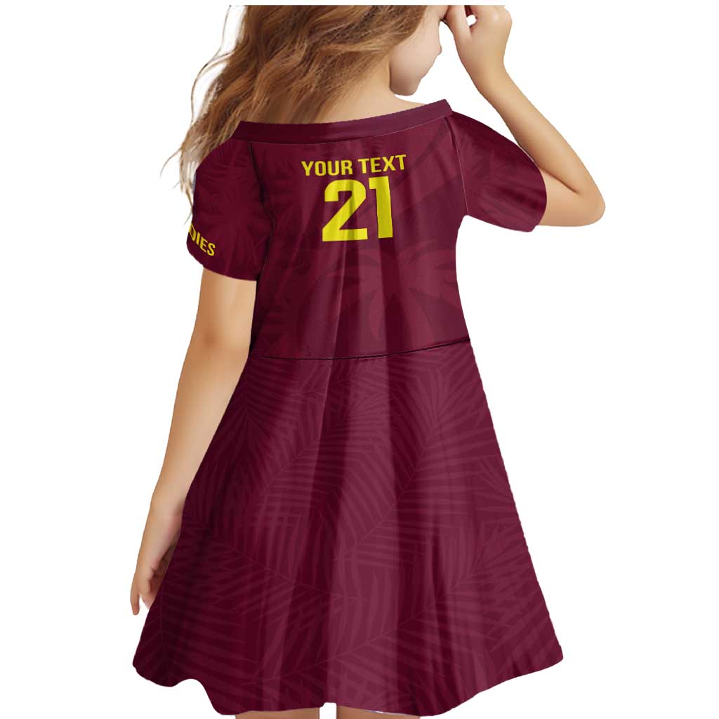 Custom West Indies Cricket Family Matching Mermaid Dress and Hawaiian Shirt Go Windies Sporty Version