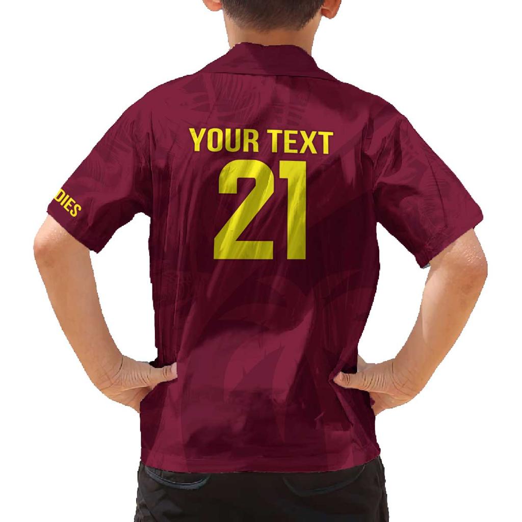 Custom West Indies Cricket Family Matching Puletasi and Hawaiian Shirt Go Windies Sporty Version