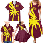 Custom West Indies Cricket Family Matching Summer Maxi Dress and Hawaiian Shirt Go Windies Sporty Version