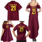Custom West Indies Cricket Family Matching Summer Maxi Dress and Hawaiian Shirt Go Windies Sporty Version