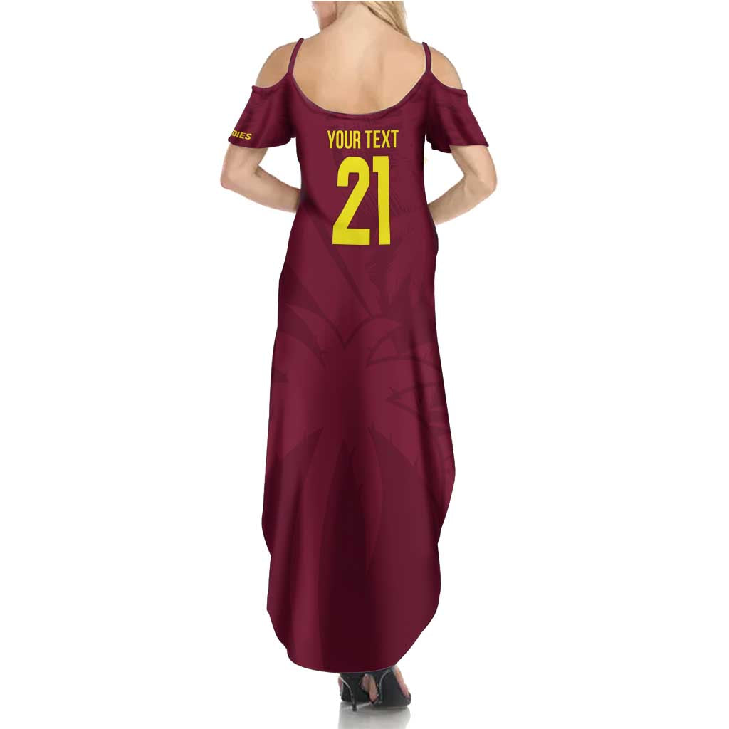 Custom West Indies Cricket Family Matching Summer Maxi Dress and Hawaiian Shirt Go Windies Sporty Version