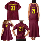 Custom West Indies Cricket Family Matching Tank Maxi Dress and Hawaiian Shirt Go Windies Sporty Version