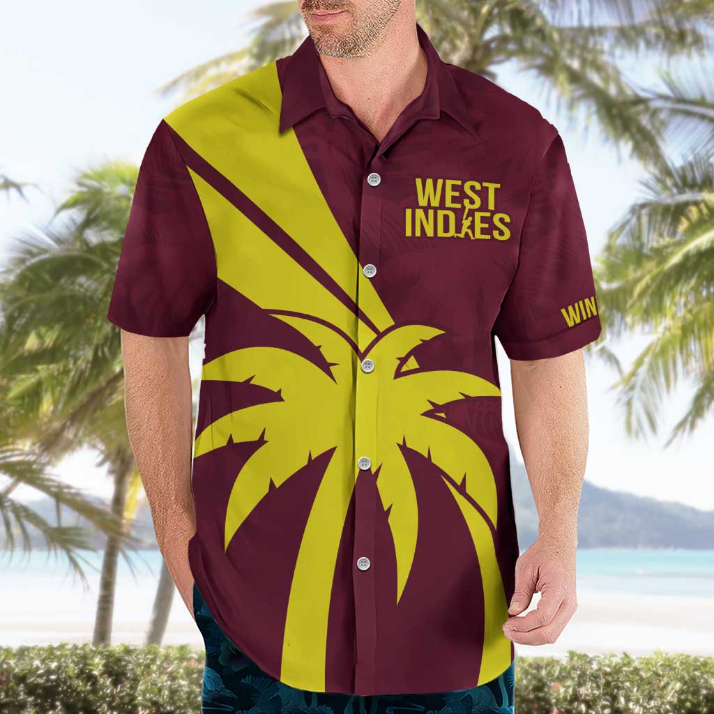 Custom West Indies Cricket Hawaiian Shirt Go Windies Sporty Version