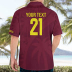 Custom West Indies Cricket Hawaiian Shirt Go Windies Sporty Version