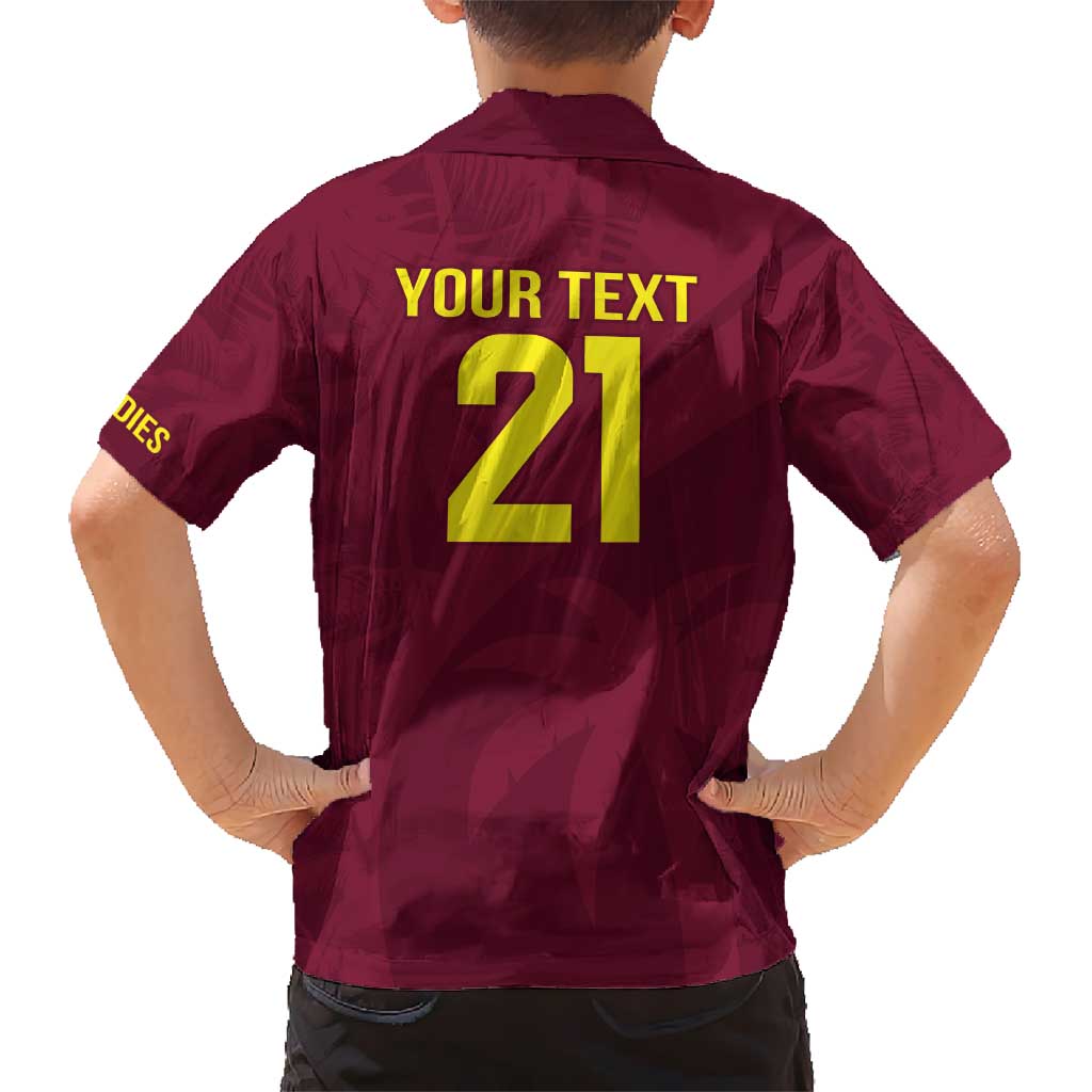 Custom West Indies Cricket Hawaiian Shirt Go Windies Sporty Version
