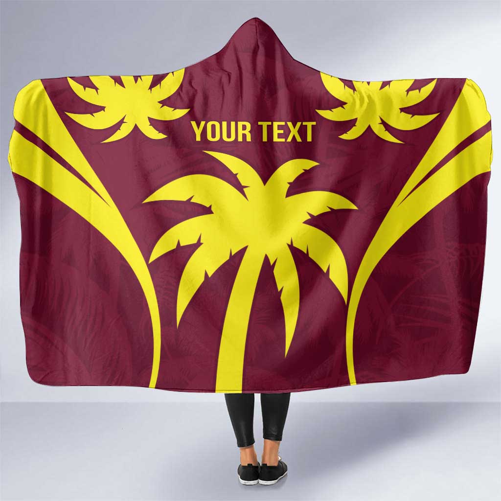 Custom West Indies Cricket Hooded Blanket Go Windies Sporty Version