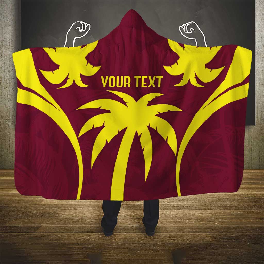 Custom West Indies Cricket Hooded Blanket Go Windies Sporty Version