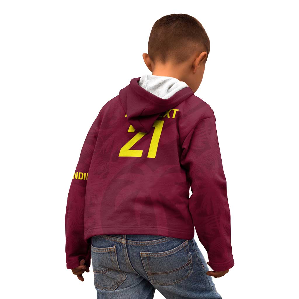 Custom West Indies Cricket Kid Hoodie Go Windies Sporty Version