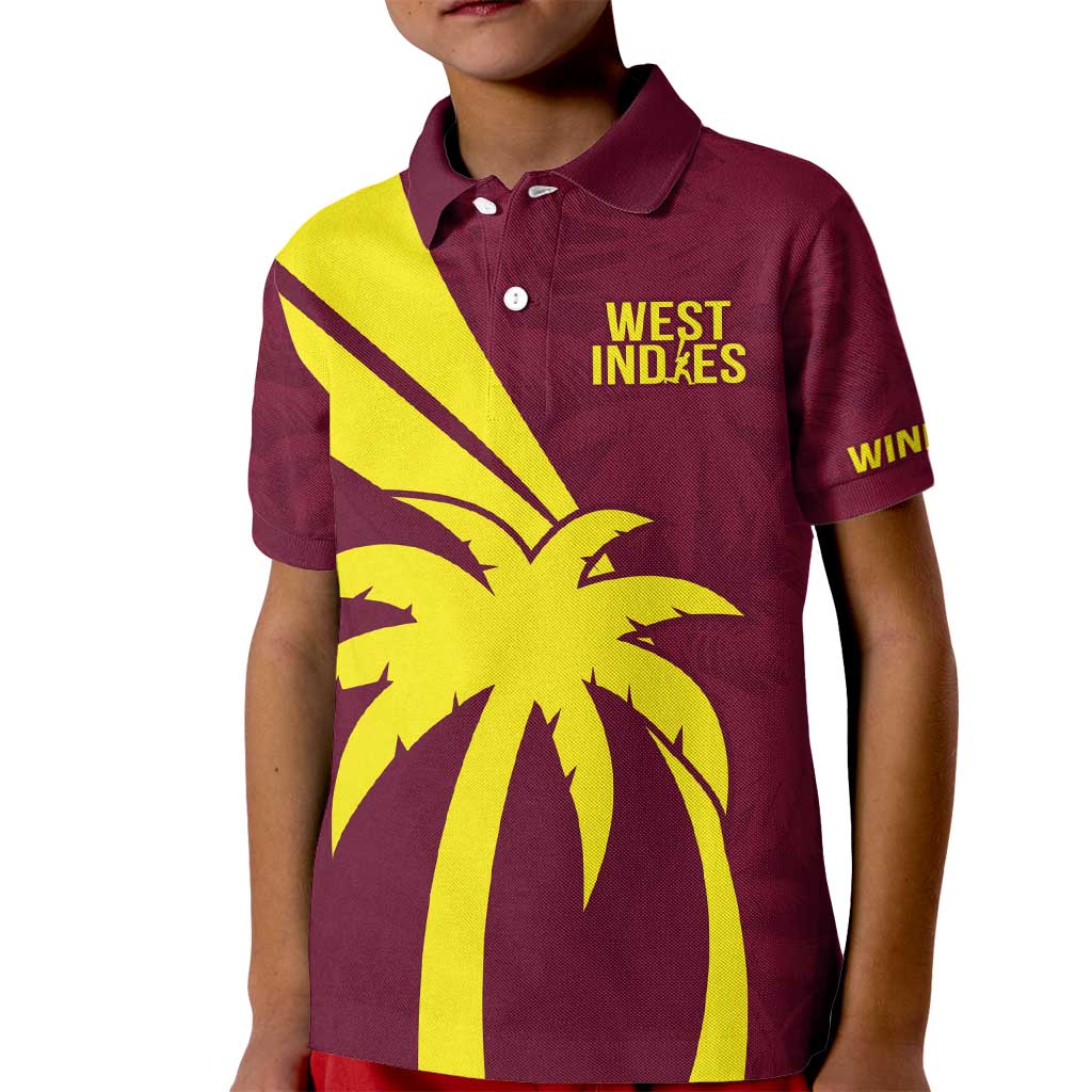 Custom West Indies Cricket Kid Polo Shirt Go Windies Sporty Version