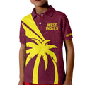 Custom West Indies Cricket Kid Polo Shirt Go Windies Sporty Version