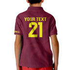 Custom West Indies Cricket Kid Polo Shirt Go Windies Sporty Version
