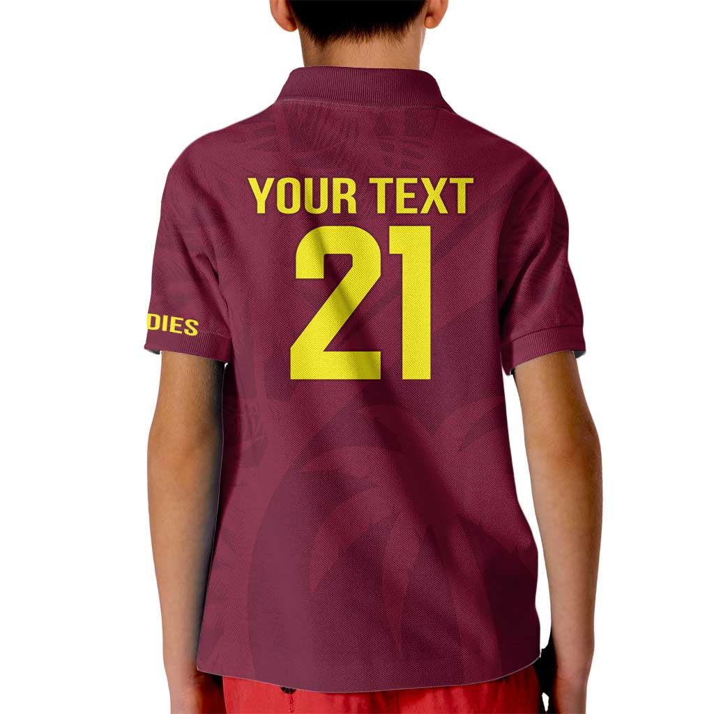 Custom West Indies Cricket Kid Polo Shirt Go Windies Sporty Version