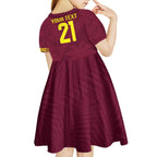 Custom West Indies Cricket Kid Short Sleeve Dress Go Windies Sporty Version