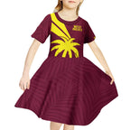 Custom West Indies Cricket Kid Short Sleeve Dress Go Windies Sporty Version